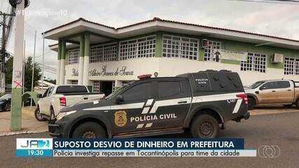Polícia investiga suposto desvio de dinheiro de prefeitura para time no Tocantins